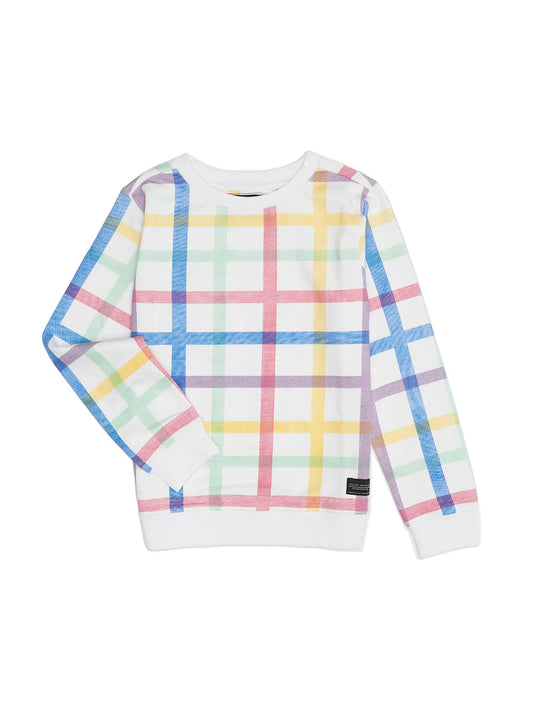 Multi Color Plaid Sweatshirt
