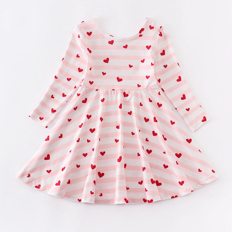 Little Trendy Red/Pink Heart Dress
