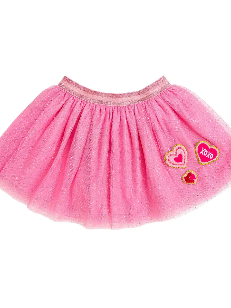 Sweet Wink Heart Patch Valentine's Day Tutu