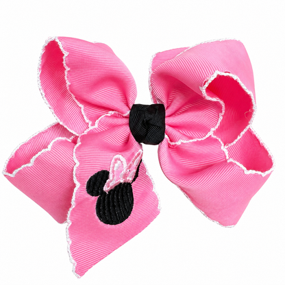 Beyond Creations Crochet Edge Alligator Clip Bows