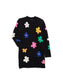Hannah Banana Sweater Dress with colorful Flowers