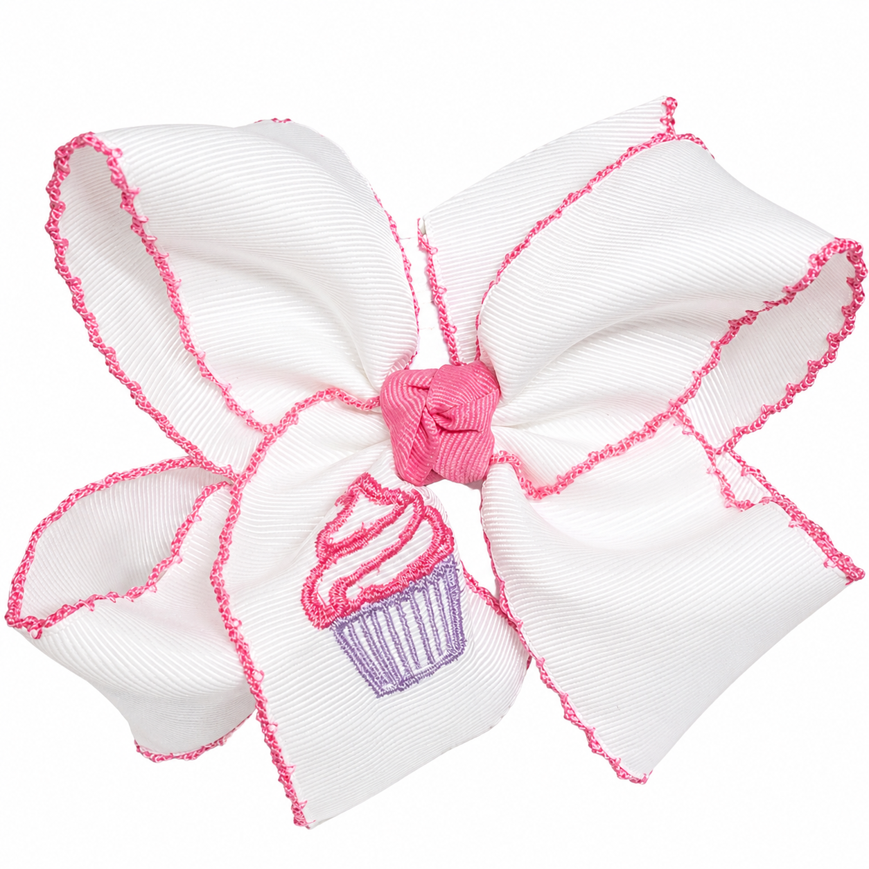 Beyond Creations Crochet Edge Alligator Clip Bows