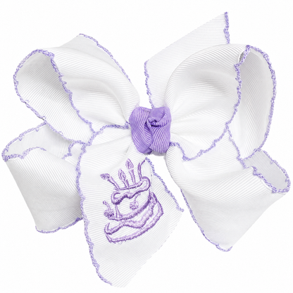 Beyond Creations Crochet Edge Alligator Clip Bows