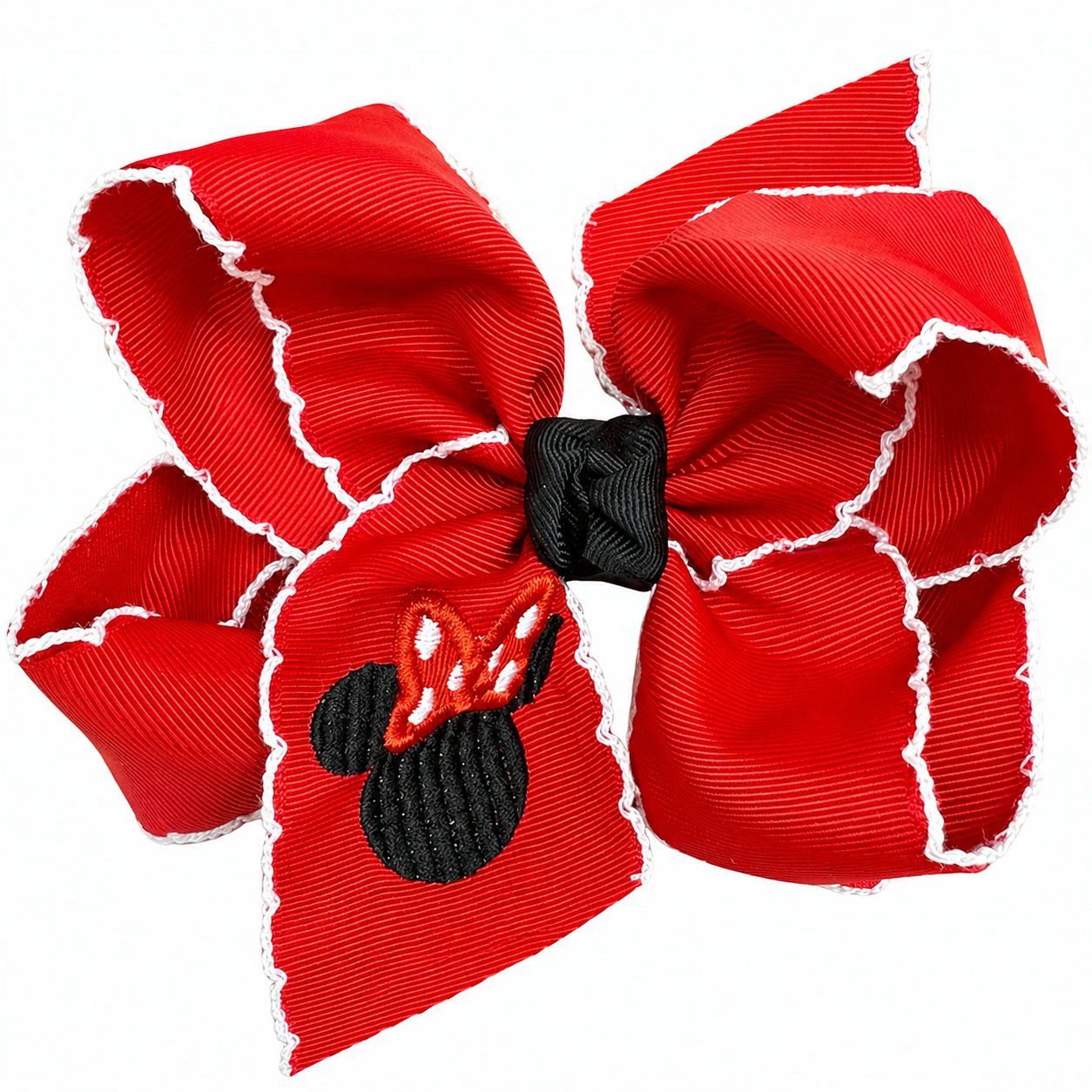 Beyond Creations Crochet Edge Alligator Clip Bows