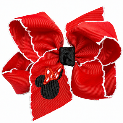 Beyond Creations Crochet Edge Alligator Clip Bows