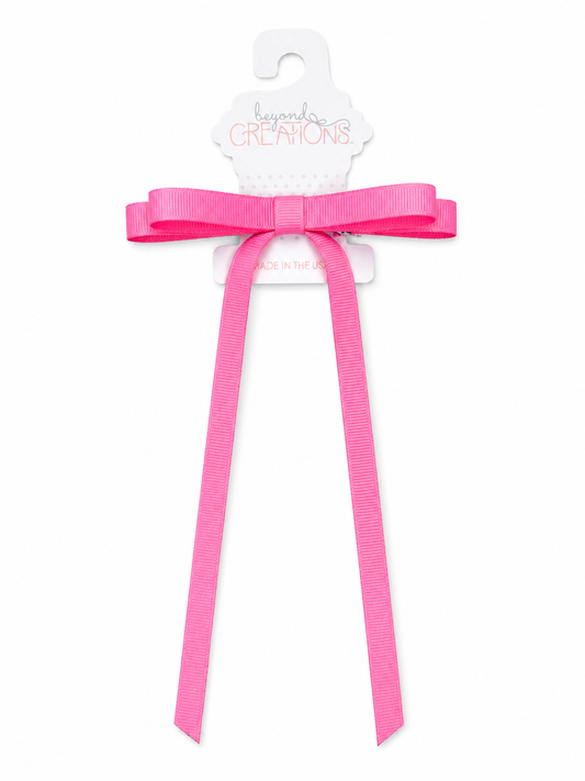 Beyond Creations Layered Tail Bow On Alligator Clip