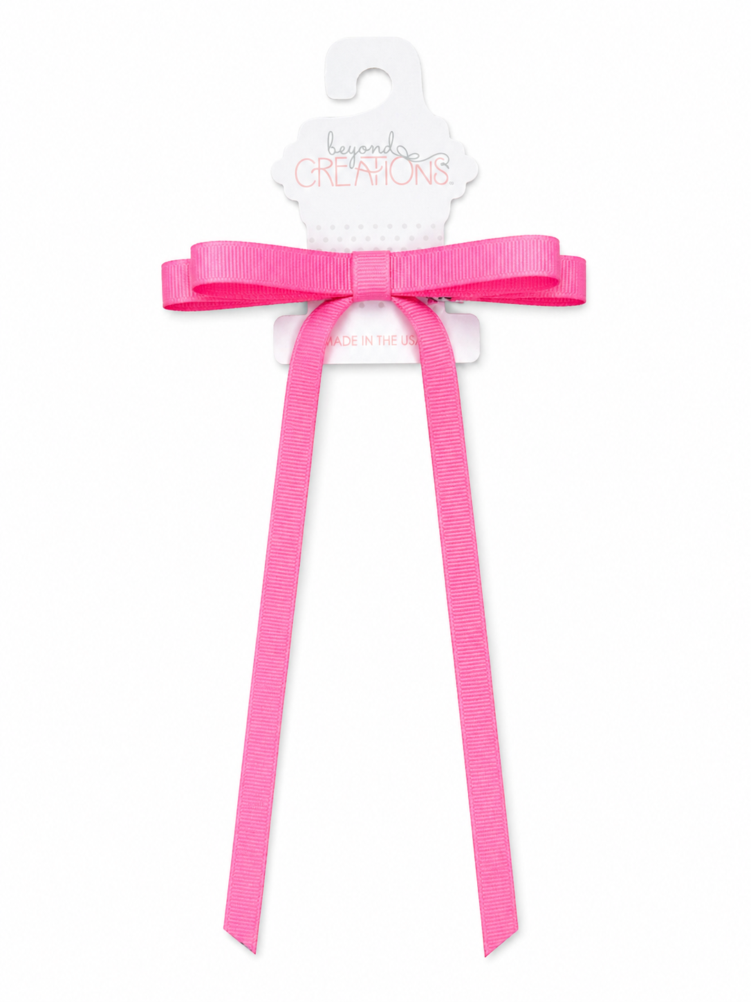 Beyond Creations Layered Tail Bow On Alligator Clip