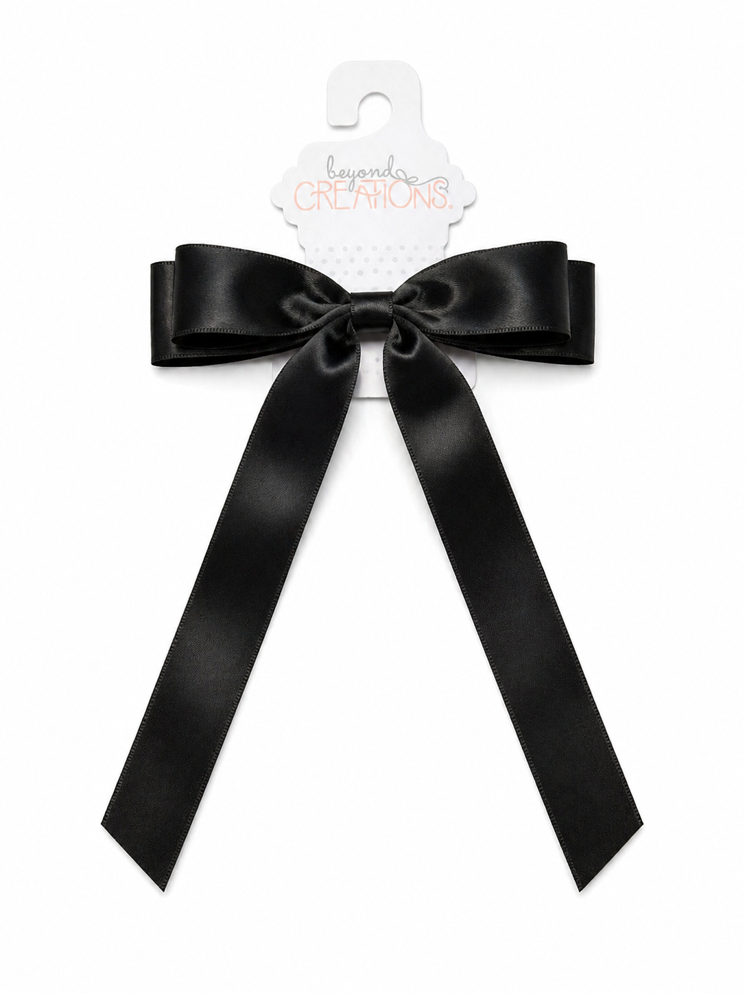 Beyond Creations Satin Tail Bow on Alligator Clip