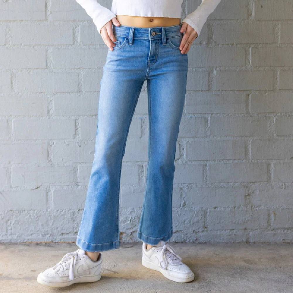 Kancan Youth Mid Rise Flare Jeans
