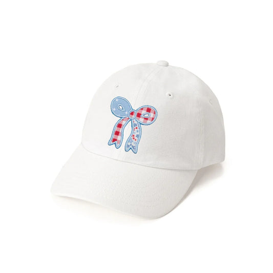 Sweet Wink Fourth of July Bow Patched Baseball Cap