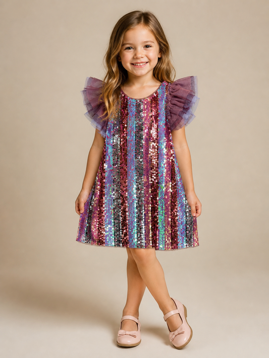 Bonnie Jean Mermaid Sequin Dress