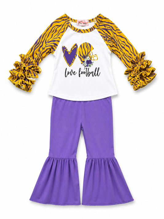 Zebra Printed Love Football Set Size 12-18M