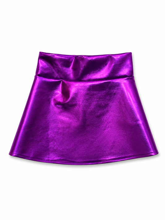 Purple Metallic Skirts
