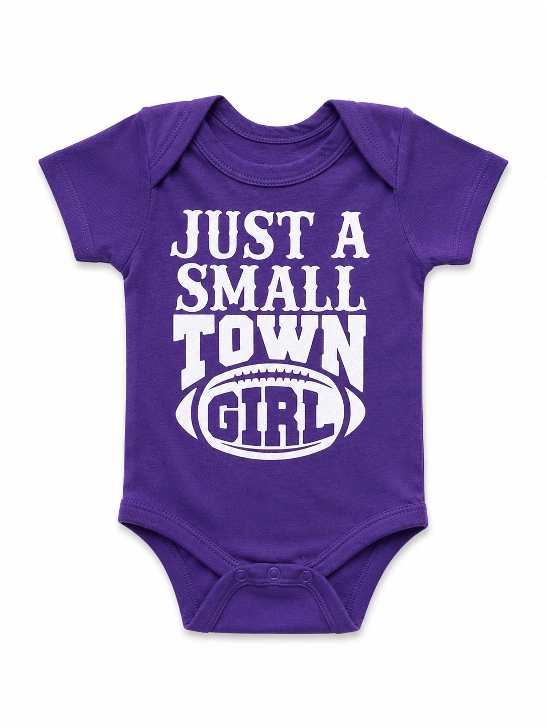 Just a Small Town Girl Football Onesie