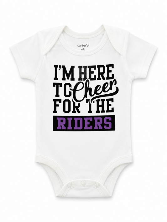 "I'm Here To Cheer For The Riders" Onesie