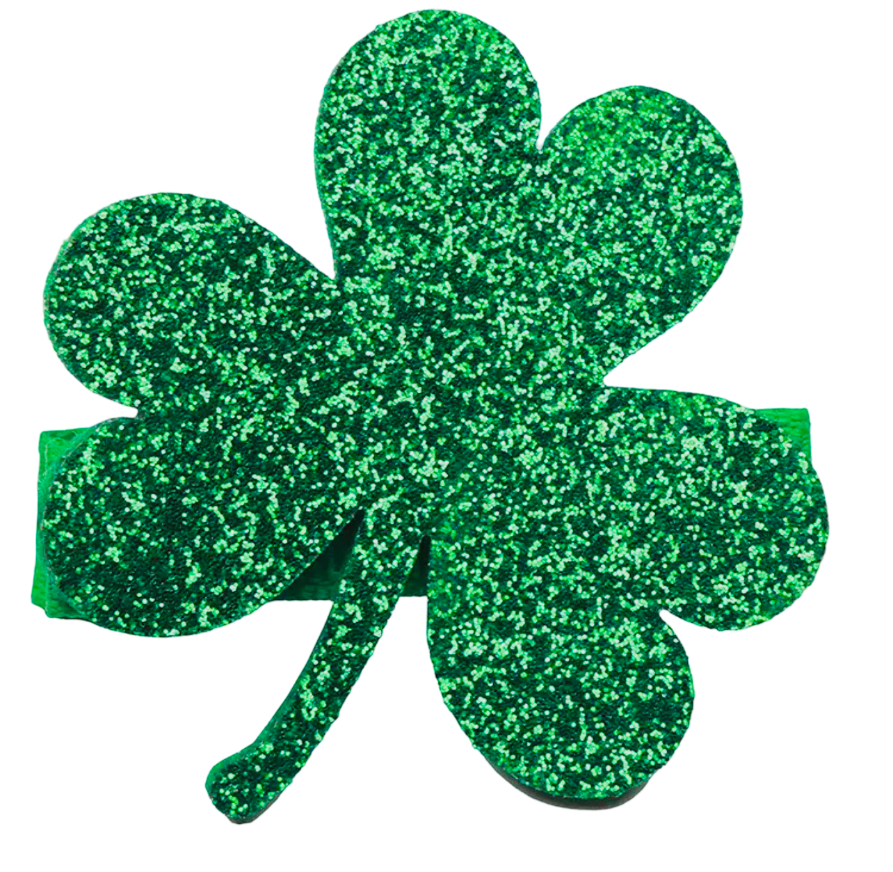 St. Patrick's Glitter Shamrock Clip
