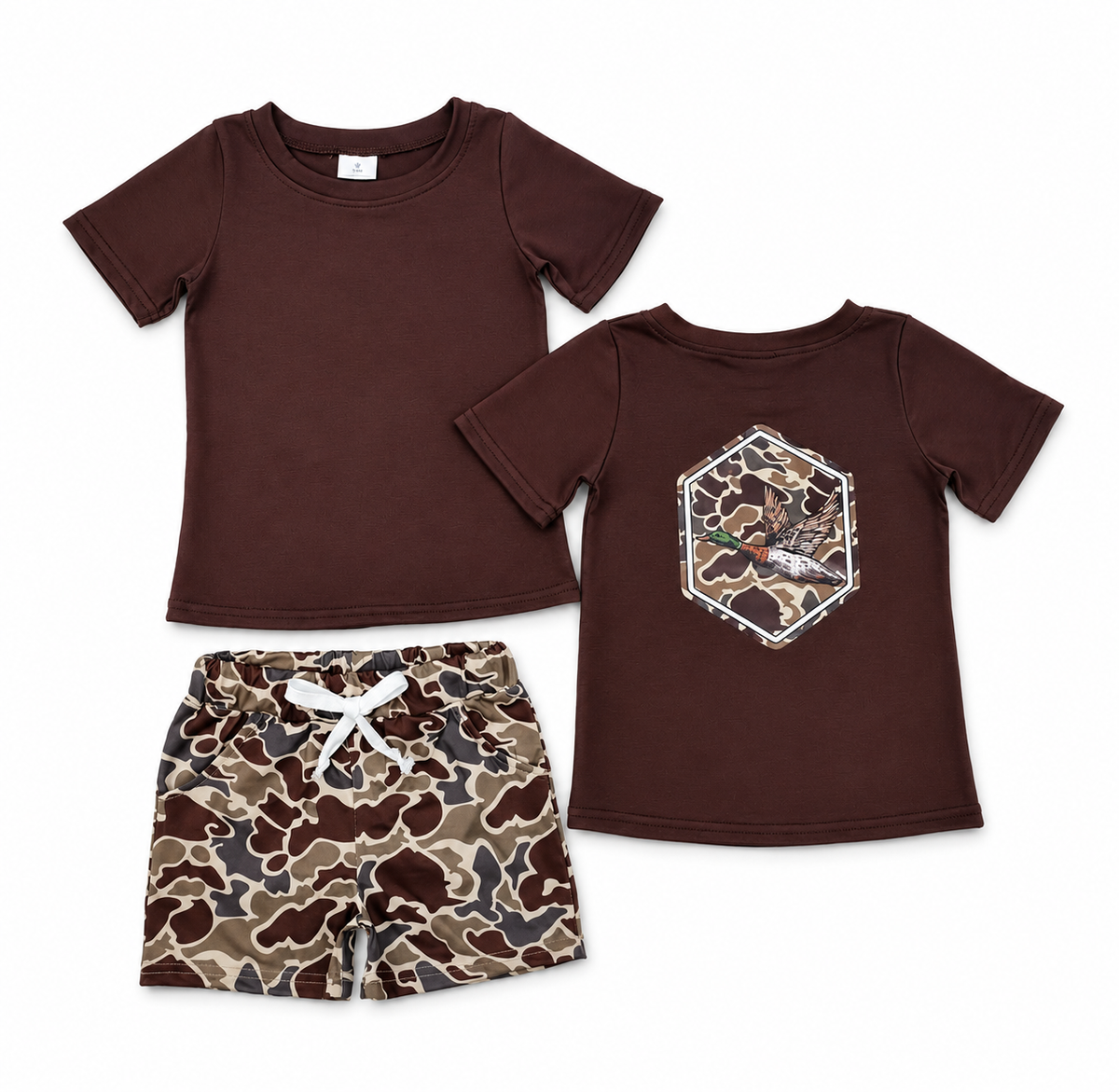 John Parker Lawson Registry Boys Brown Camo Duck Set