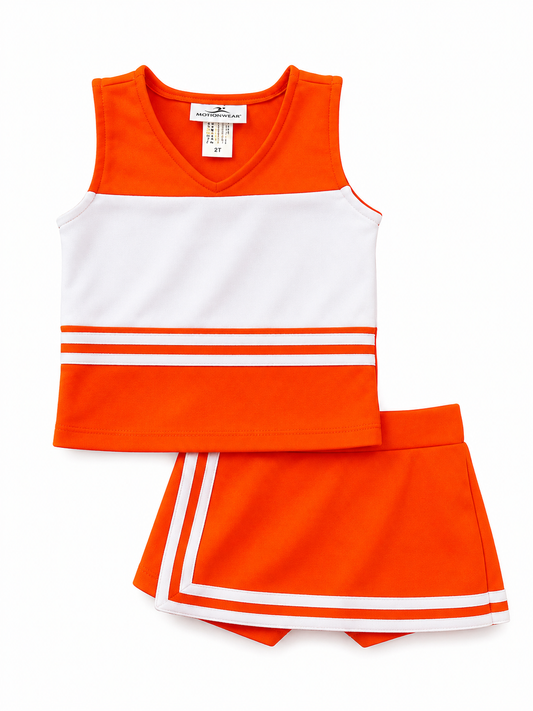 Motionwear Orange & White Cheer Suits