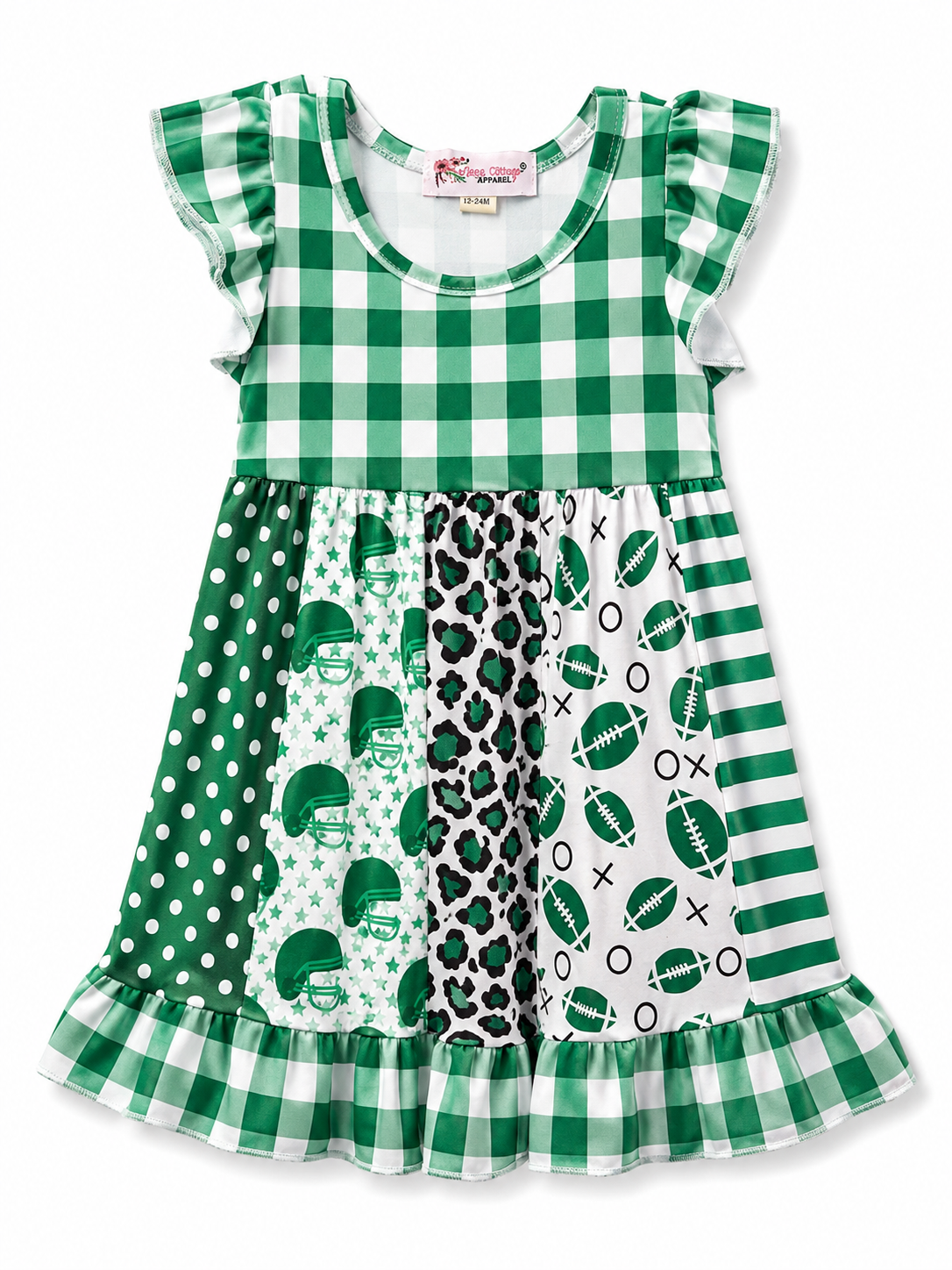 Green Multi Patterned Spirit Dress