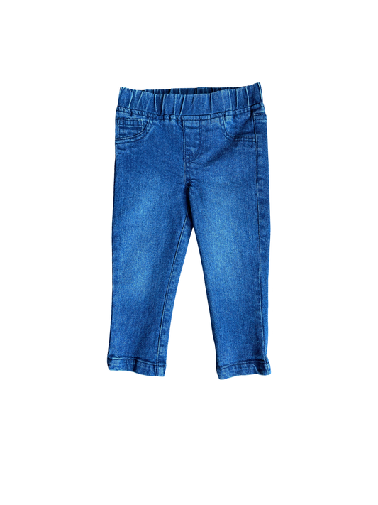 Ruffle Butts Medium Wash Skinny Jeggings