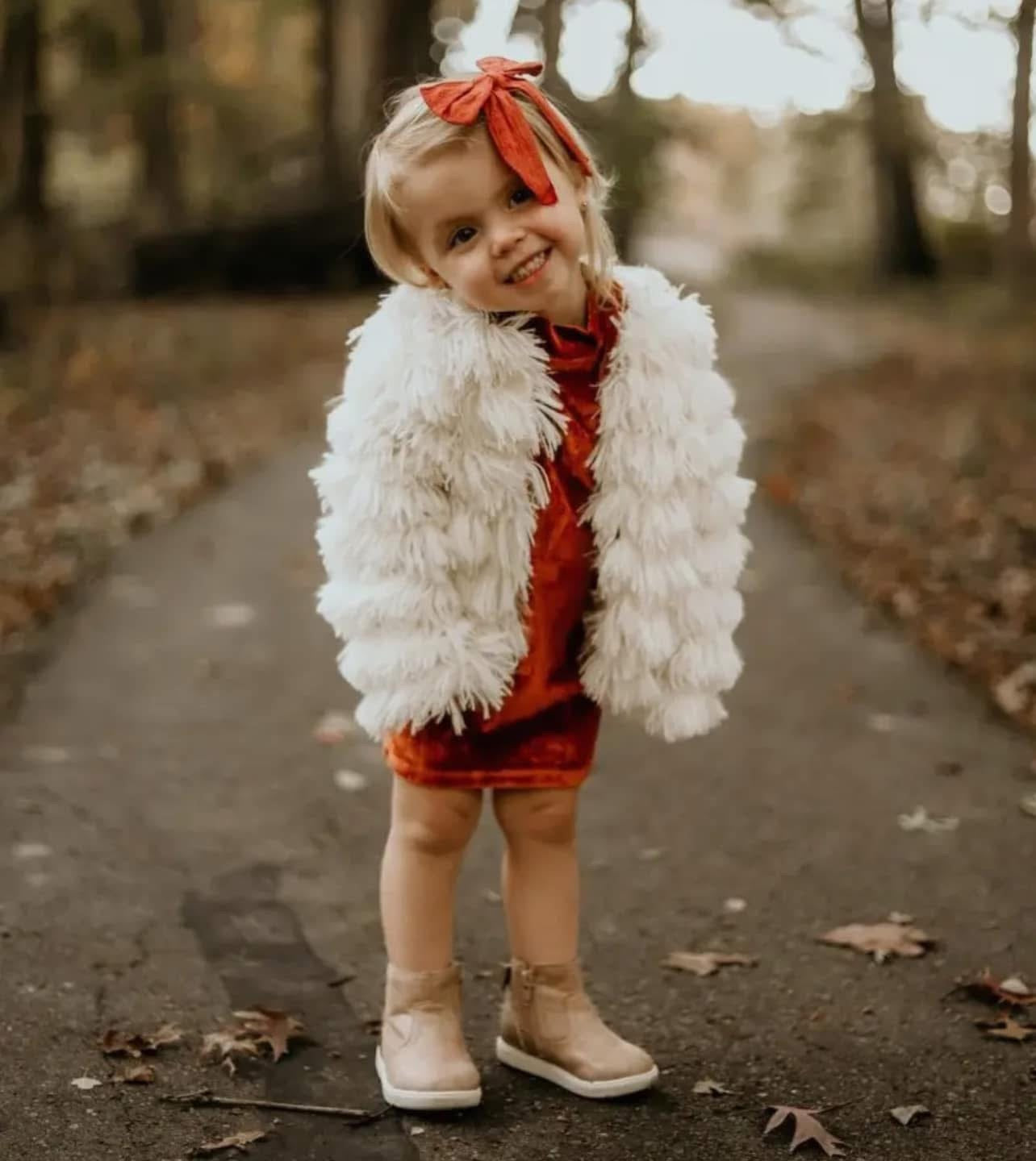 Bailey's Blossoms Faux Shag Layered Jacket