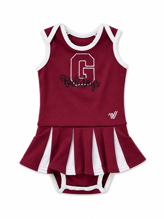 Garrison Bulldogs Onesie Cheer Suit Size 6M