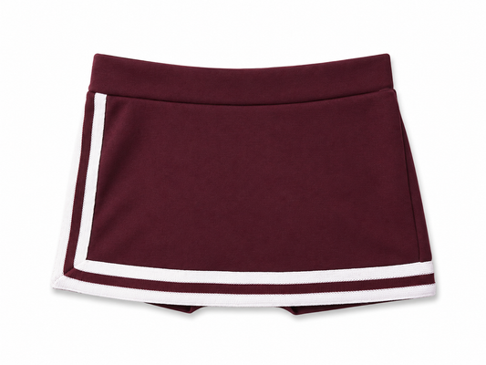 Maroon Motionwear Cheer Suit Skort Size 18M
