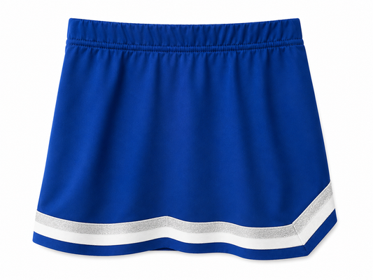Blue, Silver, & White Cheer Suit Skirt Size Girls Medium