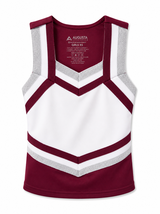 Maroon Augusta Cheer Suit Top Size Girls XS