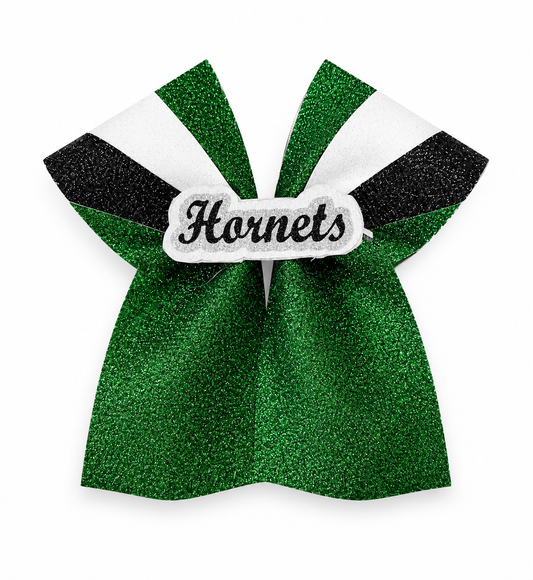 Hornets Shimmer Cheer Bow