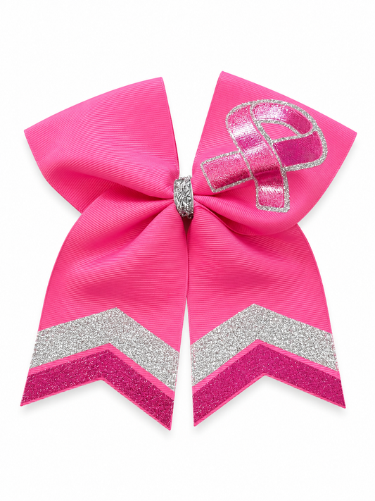 Breast Cancer Awareness Symbol Cheer Bow