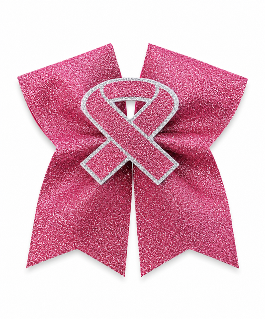 Breast Cancer Awareness Shimmer Bow