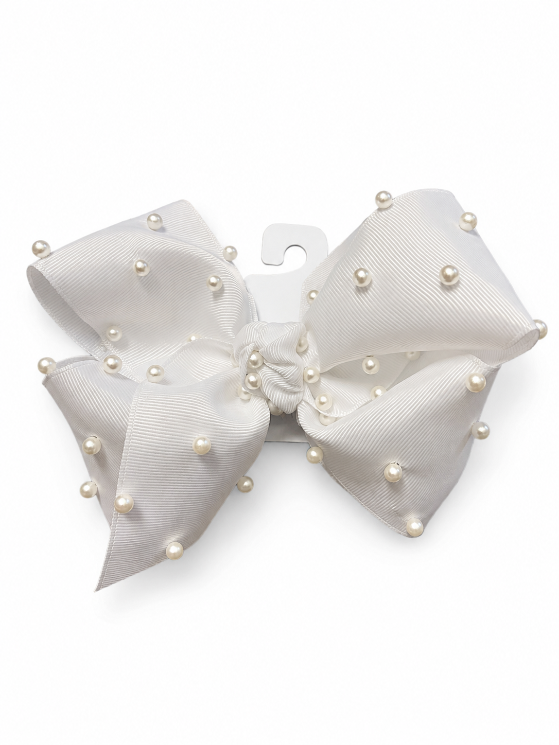 Beyond Creations 5.5"Pearl Alligator Clip Bow