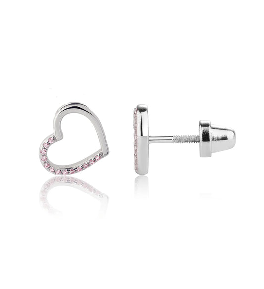 Cherished Moments Pink Heart Earrings