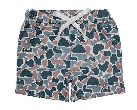 Old School Green Camo Shorts