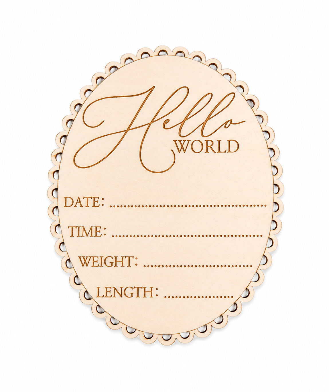 Vintage Hello World Sign