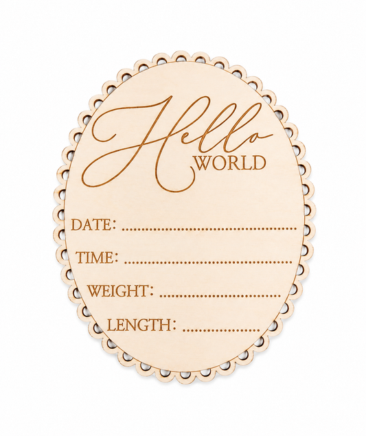 Vintage Hello World Sign