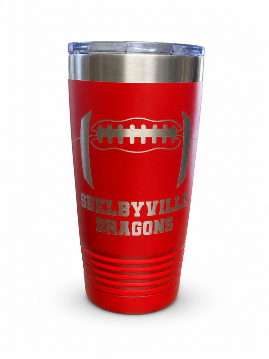 Shelbyville Dragons Red Tumbler
