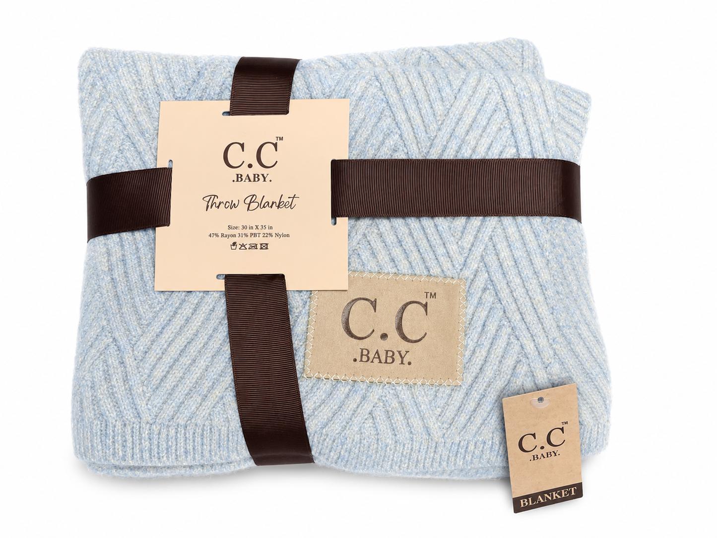 C.C Baby Pastel Blue Throw Blanket