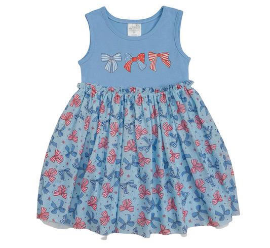 Patriotic Bow Tank Tutu Dress