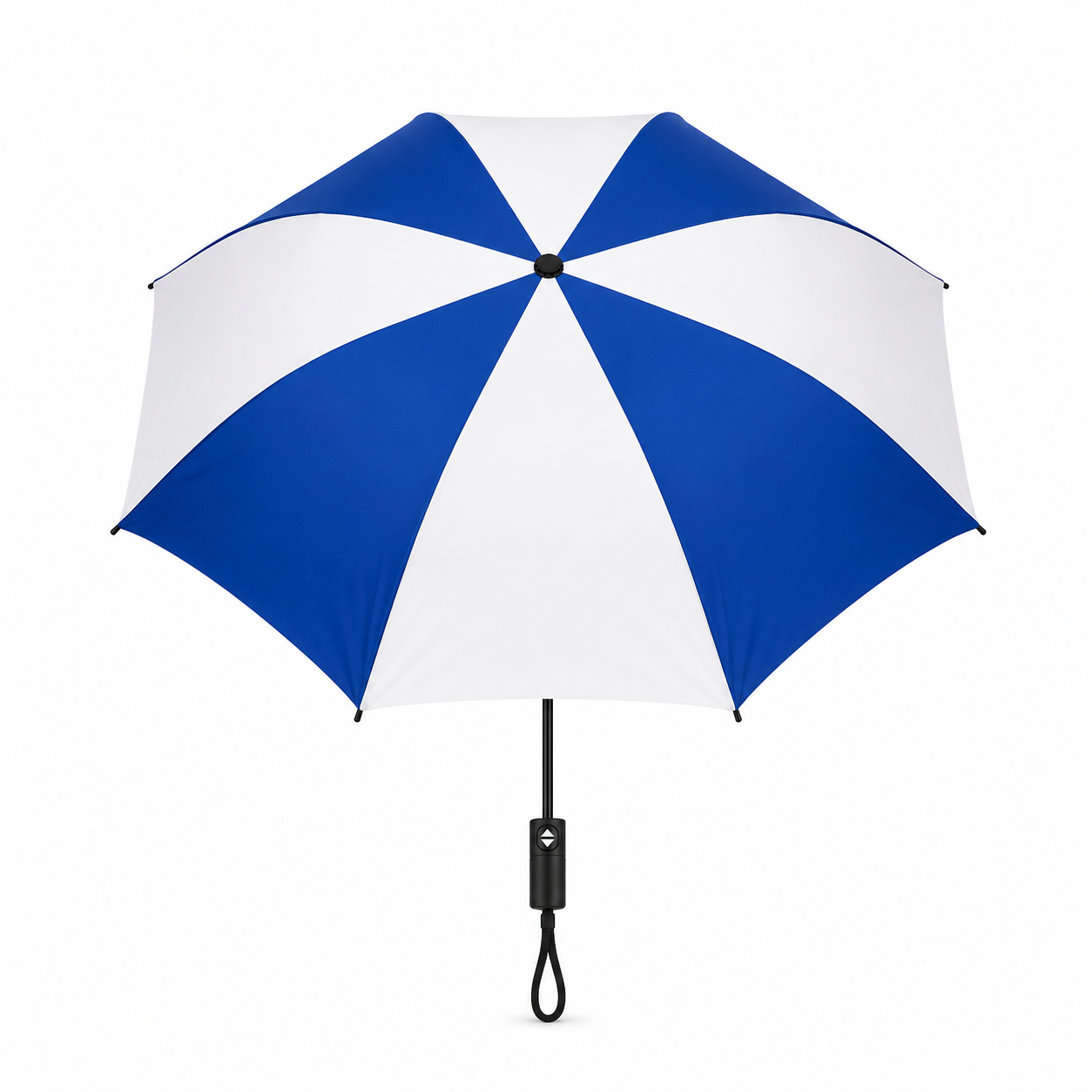 Blue/White Topsy Turvy Compact Umbrella