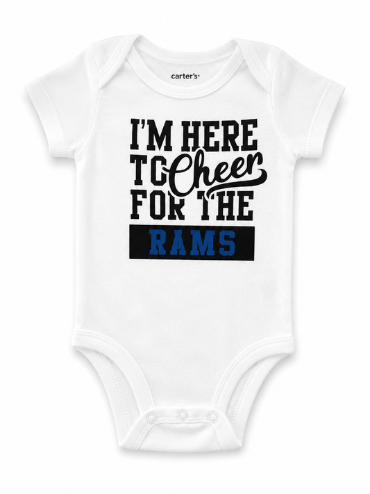 "I'm Here to Cheer for the Rams" Onesie
