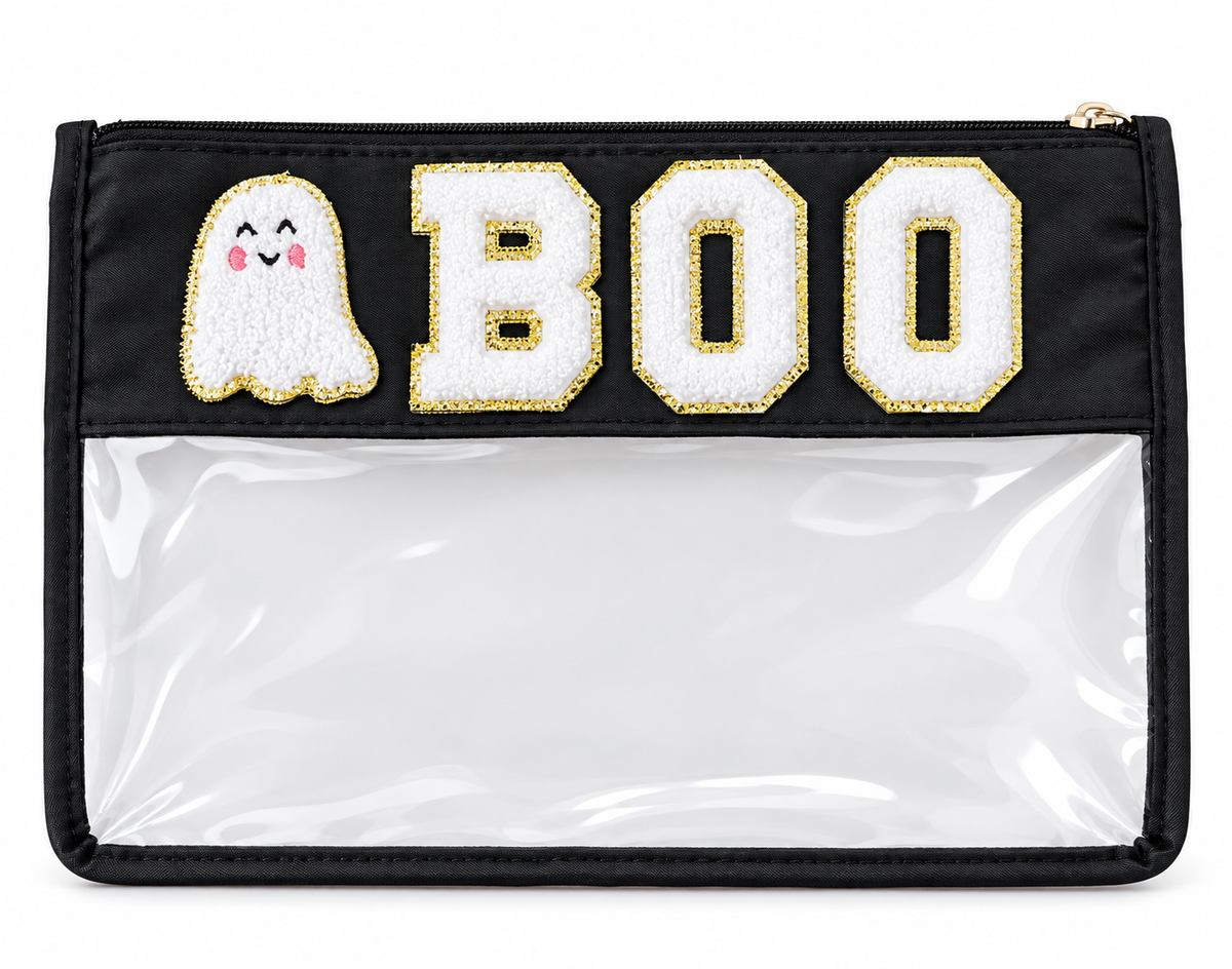Clear Halloween "BOO" Bag