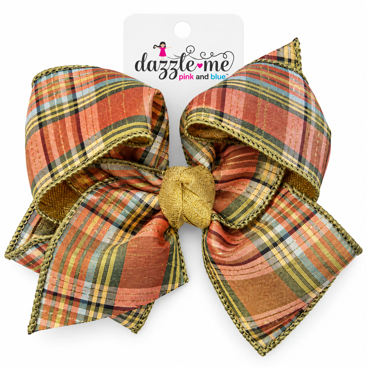 Plaid Halloween Colored Bows