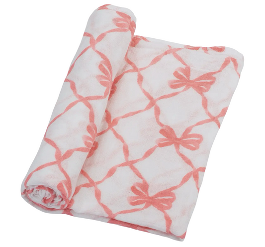 Baby Beautiful Bows Swaddle Blanket