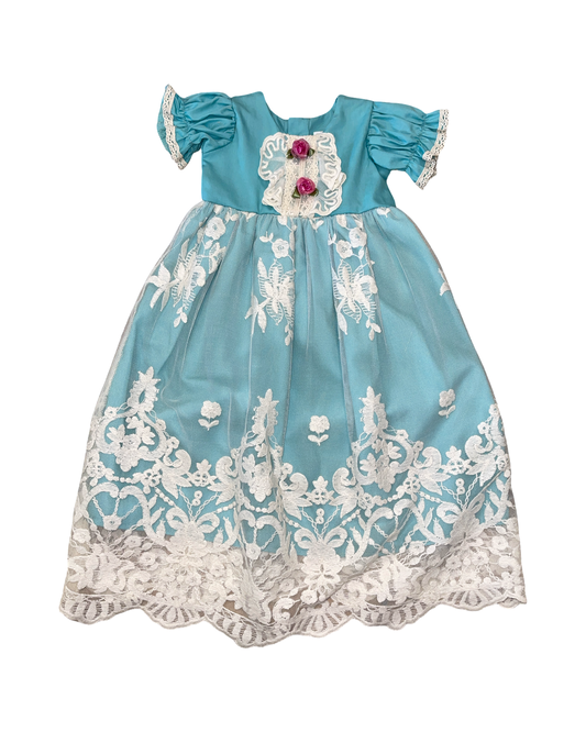 Harper Blue Flower Gown