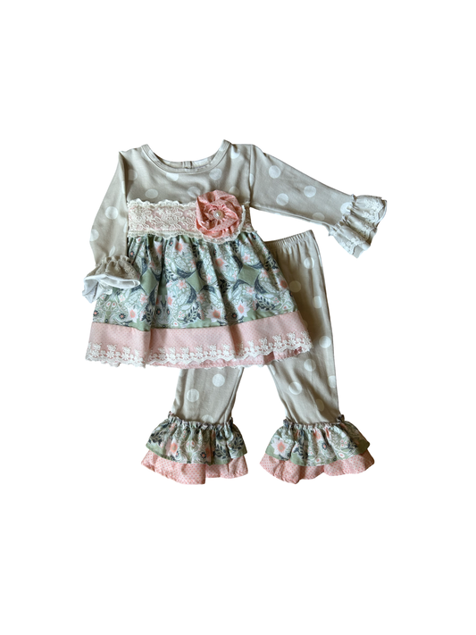 Polka Dot Frilly Swing Set
