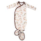 Jett Rowen Registry Copper Pearl 'Kona' Knotted Gown