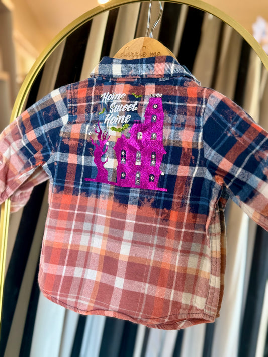 Halloween Home Sweet Home Flannel 6 MO
