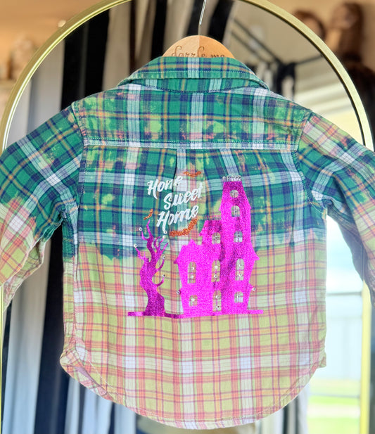 Halloween Home Sweet Home Flannel 24 MO